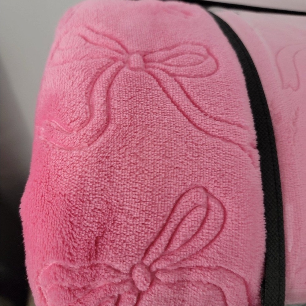 Juicy Couture Pink Bow Embossed Bedding Set